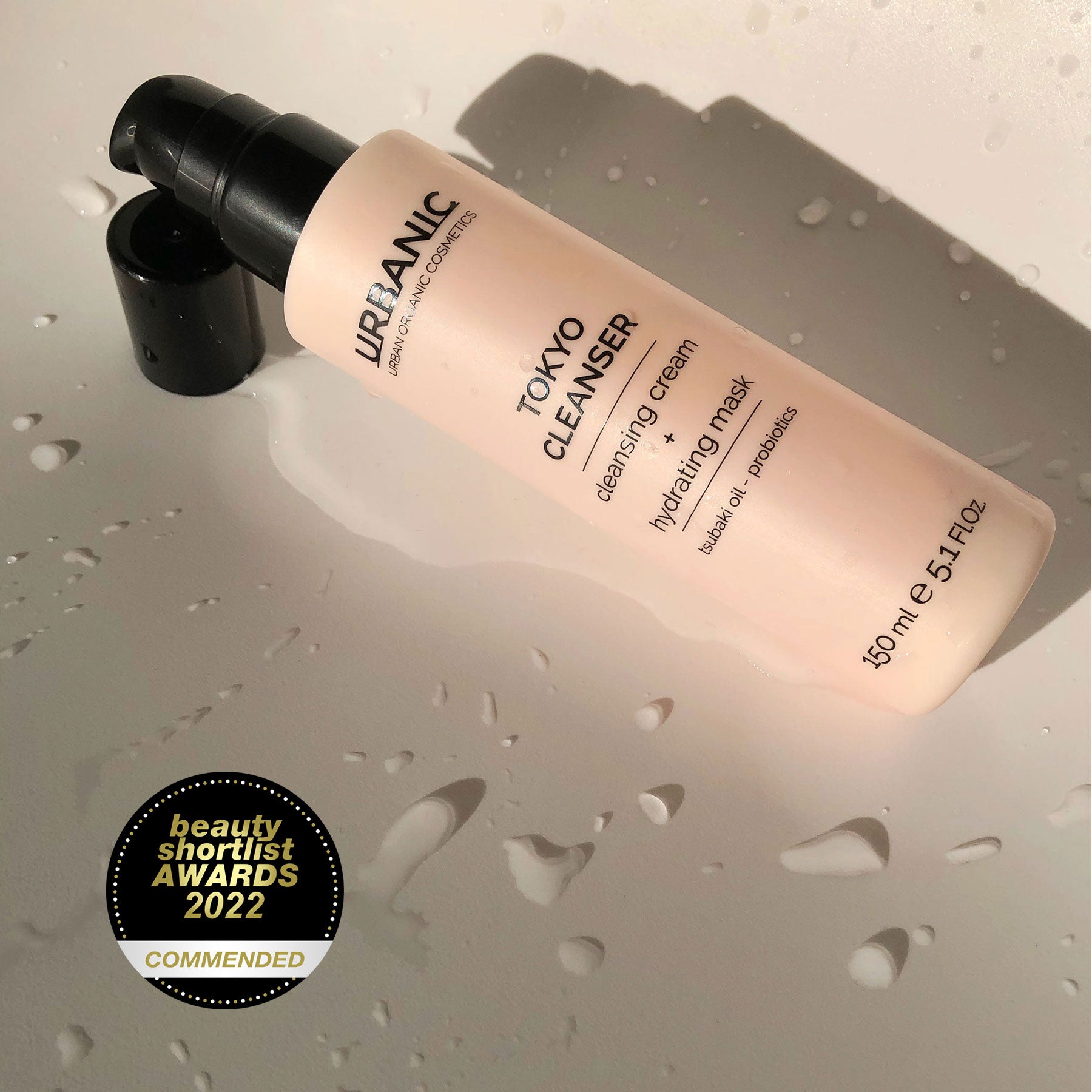 Tokyo Cleanser detergente e struccante naturale con probiotici e olio di tsubaki urbanic cosmetics beauty shortlist awards